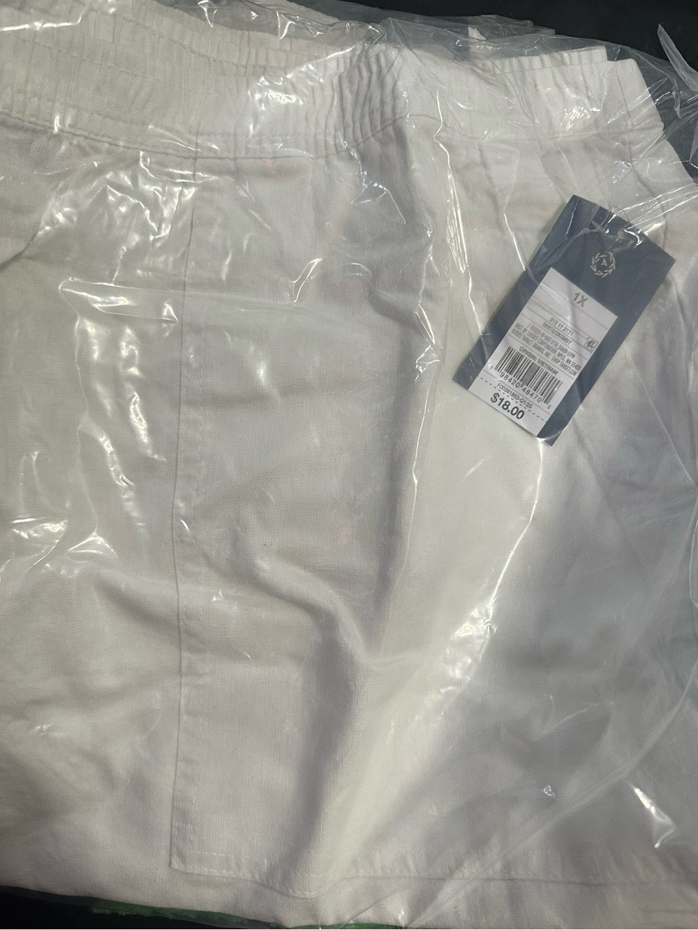 NWT Universal Thread White Linen Blend Pull-On Shorts - Picture 3 of 3